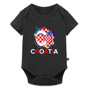 Croatia - Baby Premium short-sleeve bodysuit - black - Front