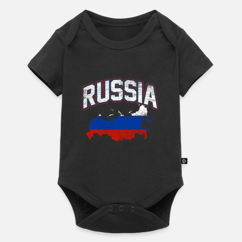 Russie - Body à manches courtes Premium Bébé - noir