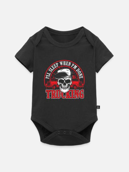 Trucker - Baby Premium Kurzarmbody - Schwarz