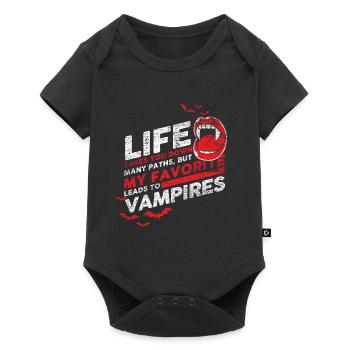 vampire - Baby Premium short-sleeve bodysuit - black - Front