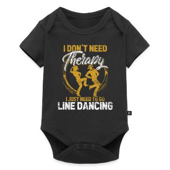 Linedance - Baby Premium Kurzarmbody - Schwarz - Vorne