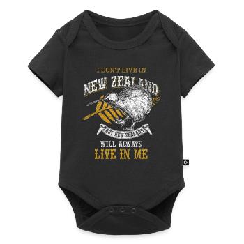 New Zealand - Baby Premium short-sleeve bodysuit - black - Front