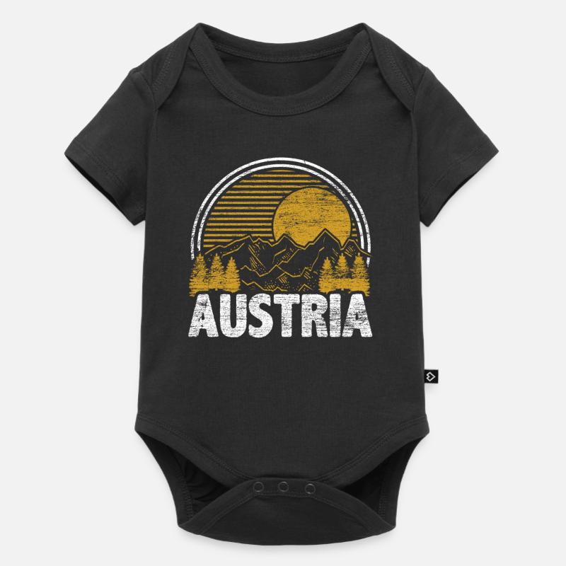 Autriche - Body à manches courtes Premium Bébé - noir