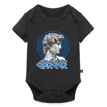Grèce Grèce Athènes Ancienne patrie - Body à manches courtes Premium Bébé - noir - Devant