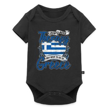 Grèce - Body à manches courtes Premium Bébé - noir - Devant