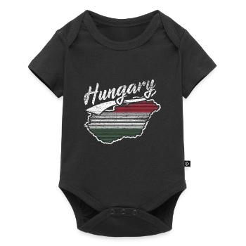 Ungarn Heimat Budapest Nation Geschenk Balaton - Baby Premium Kurzarmbody - Schwarz - Vorne