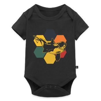 Orca - Body à manches courtes Premium Bébé - noir - Devant