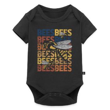 abeille - Body à manches courtes Premium Bébé - noir - Devant