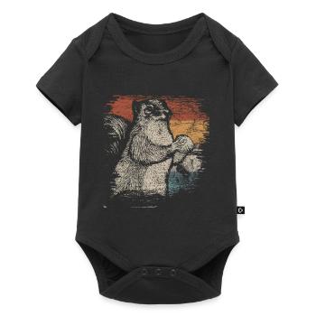 squirrel - Baby Premium short-sleeve bodysuit - black - Front