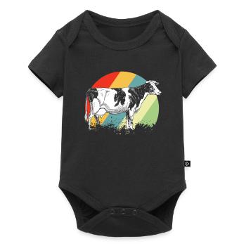 Vache - Body à manches courtes Premium Bébé - noir - Devant