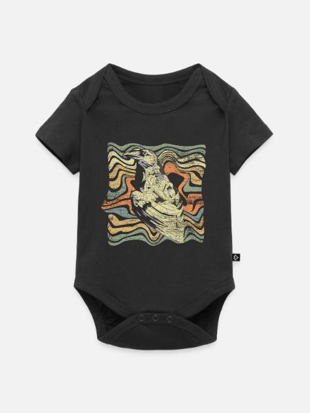 Rabe - Baby Premium Kurzarmbody - Schwarz