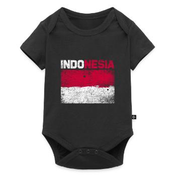 Indonesia - Baby Premium short-sleeve bodysuit - black - Front