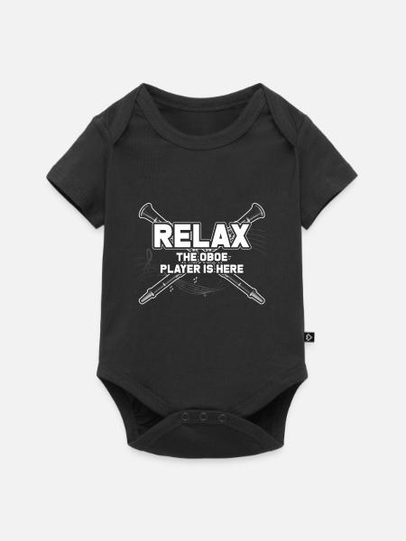 Oboe - Baby Premium Kurzarmbody - Schwarz