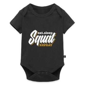 Weight training - Baby Premium short-sleeve bodysuit - black - Front