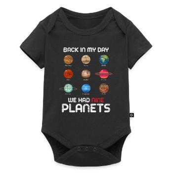 Pluto - Baby Premium Kurzarmbody - Schwarz - Vorne