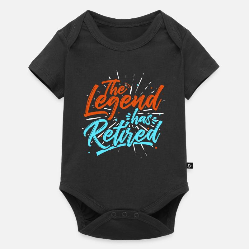 Légende de la retraite - Body à manches courtes Premium Bébé - noir