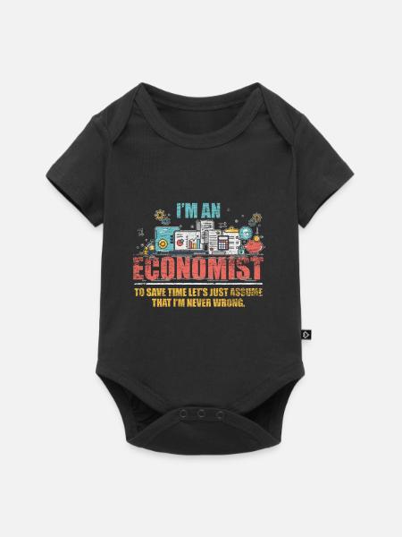 Ökonom Wirtschaft - Baby Premium Kurzarmbody - Schwarz