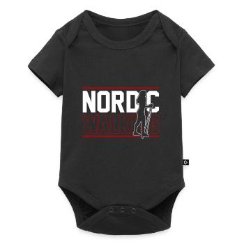 Nordic Walking Fitness - Baby Premium short-sleeve bodysuit - black - Front