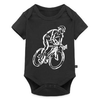 Radsport - Baby Premium Kurzarmbody - Schwarz - Vorne