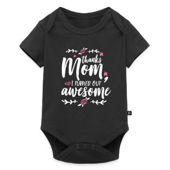 Mother self-confidence - Baby Premium short-sleeve bodysuit - black - Front