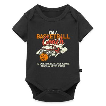 Basketball Coach - Baby Premium short-sleeve bodysuit - black - Front