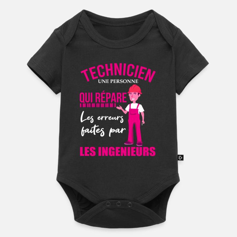 Technikerhemd • Wartung • Geschenk - Baby Premium Kurzarmbody - Schwarz