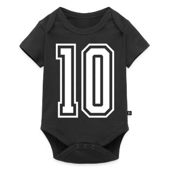 10 Number number - Baby Premium short-sleeve bodysuit - black - Front