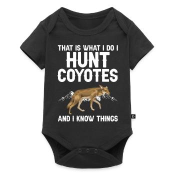 Coyote Design for Coyote Shreactors - Baby Premium short-sleeve bodysuit - black - Front