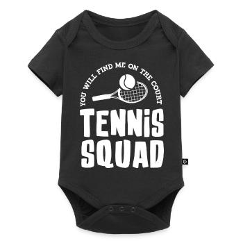 Tennis Squad Ball Sports Cardio Hobby Sports - Baby Premium short-sleeve bodysuit - black - Front