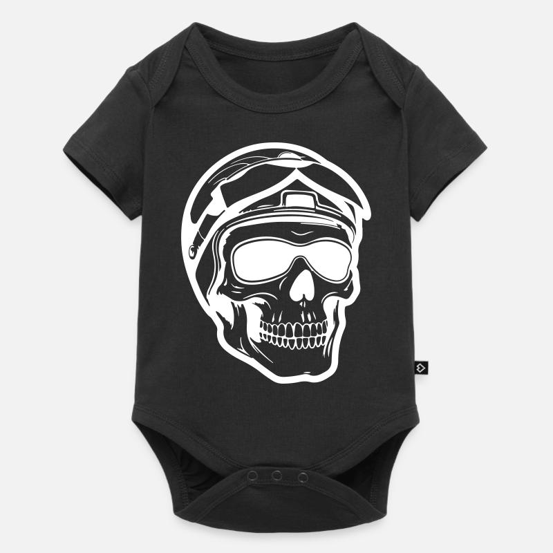 Skeleton Biker - Body à manches courtes Premium Bébé - noir