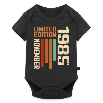 1985 November Birthday present. November 1985 - Baby Premium short-sleeve bodysuit - black - Front