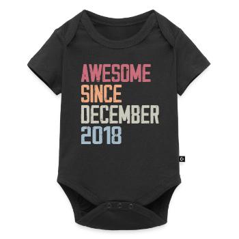 Geburtstag Dezember 2018 Das Original 2018 Dezember - Baby Premium Kurzarmbody - Schwarz - Vorne