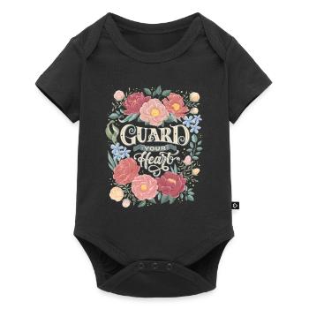 Garde ton cœur - Body à manches courtes Premium Bébé - noir - Devant