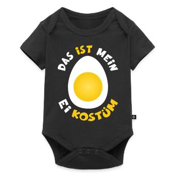 Ei Kostüm Essen Kostüm Das ist mein Ei Kostüm - Baby Premium Kurzarmbody - Schwarz - Vorne