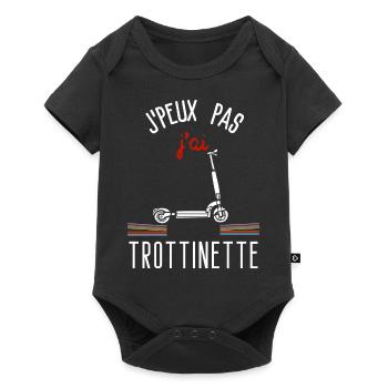 Ich kann keinen Scooter haben - Baby Premium Kurzarmbody - Schwarz - Vorne