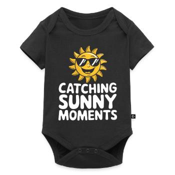 Sunny Summer Moments Vibes Summer Sun - Baby Premium short-sleeve bodysuit - black - Front