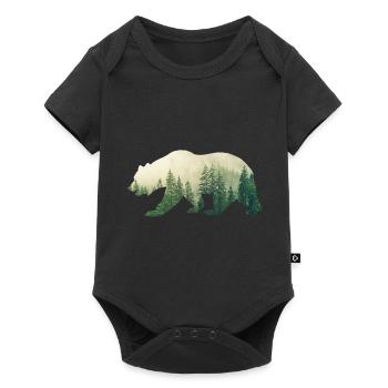 Forest Grizzly - Baby Premium short-sleeve bodysuit - black - Front