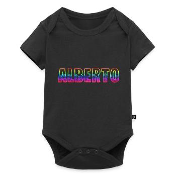 Alberto RS Arc-en-ciel - Body à manches courtes Premium Bébé - noir - Devant