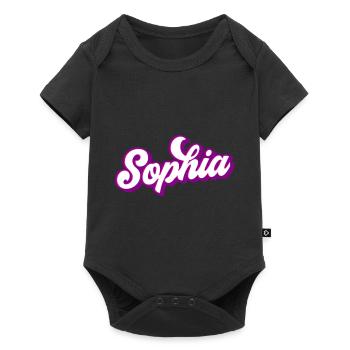 Sophia | Colors changeable - Baby Premium short-sleeve bodysuit - black - Front