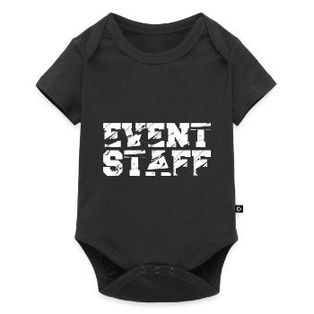 Event Party Planner Staff Eventpersonal Back - Baby Premium Kurzarmbody - Schwarz - Vorne