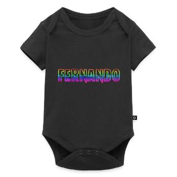 fernando rs regenbogen - Baby Premium Kurzarmbody - Schwarz - Vorne