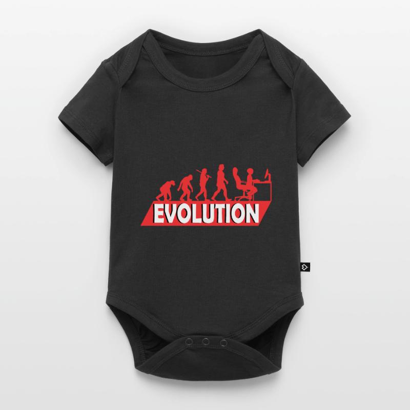 Computer Nerd Programmierer Evolution witzige Baby Premium Kurzarmbody
