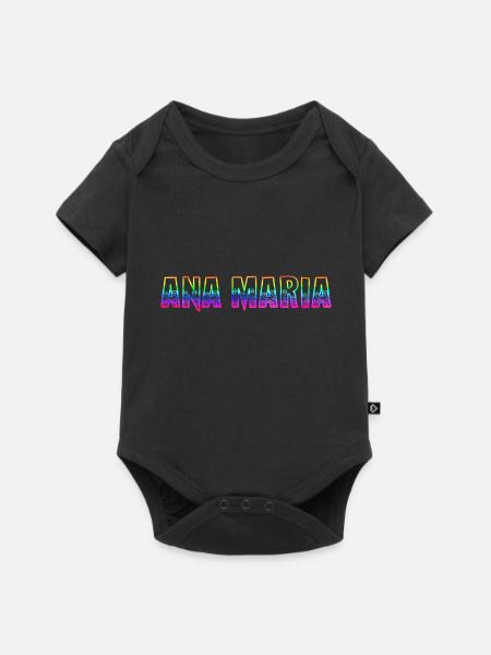 ana maria rs regenbogen - Baby Premium Kurzarmbody - Schwarz