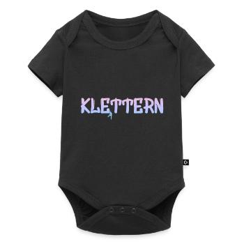Klettern - Baby Premium Kurzarmbody - Schwarz - Vorne