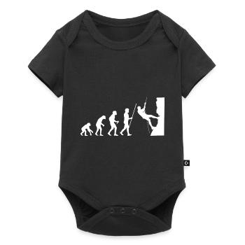 Klettern Evolution - Baby Premium Kurzarmbody - Schwarz - Vorne