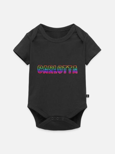 carlotta rs regenbogen - Baby Premium Kurzarmbody - Schwarz