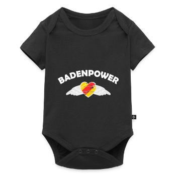 Die Macht aus Baden - Baby Premium Kurzarmbody - Schwarz - Vorne