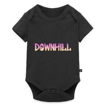 Downhill - Baby Premium Kurzarmbody - Schwarz - Vorne