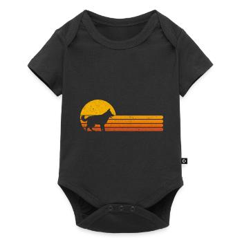 German shepherd retro dog owner gift - Baby Premium short-sleeve bodysuit - black - Front