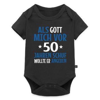 50th birthday - Baby Premium short-sleeve bodysuit - black - Front